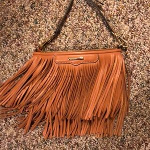 Rebecca minkoff fringe tassel leather purse